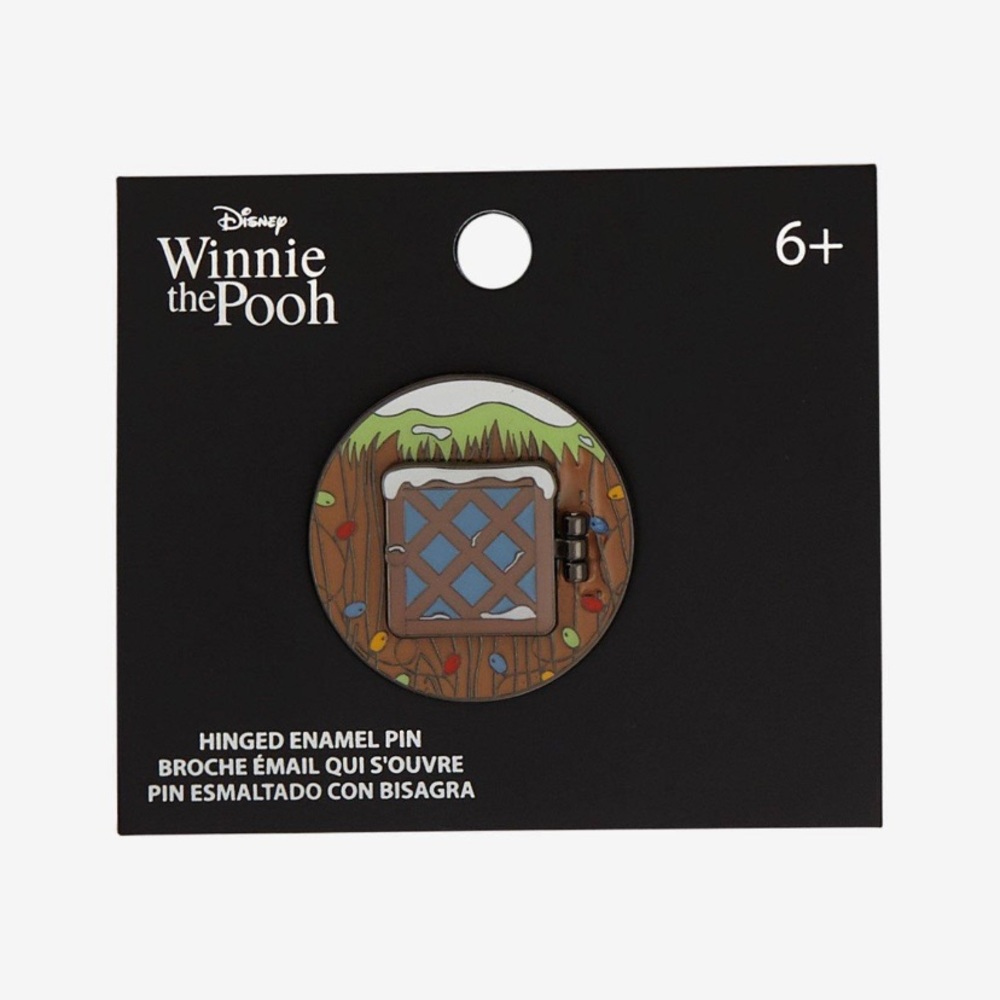 Disney Winnie The Pooh Christmas Window Enamel‎ Pin Hot Topic